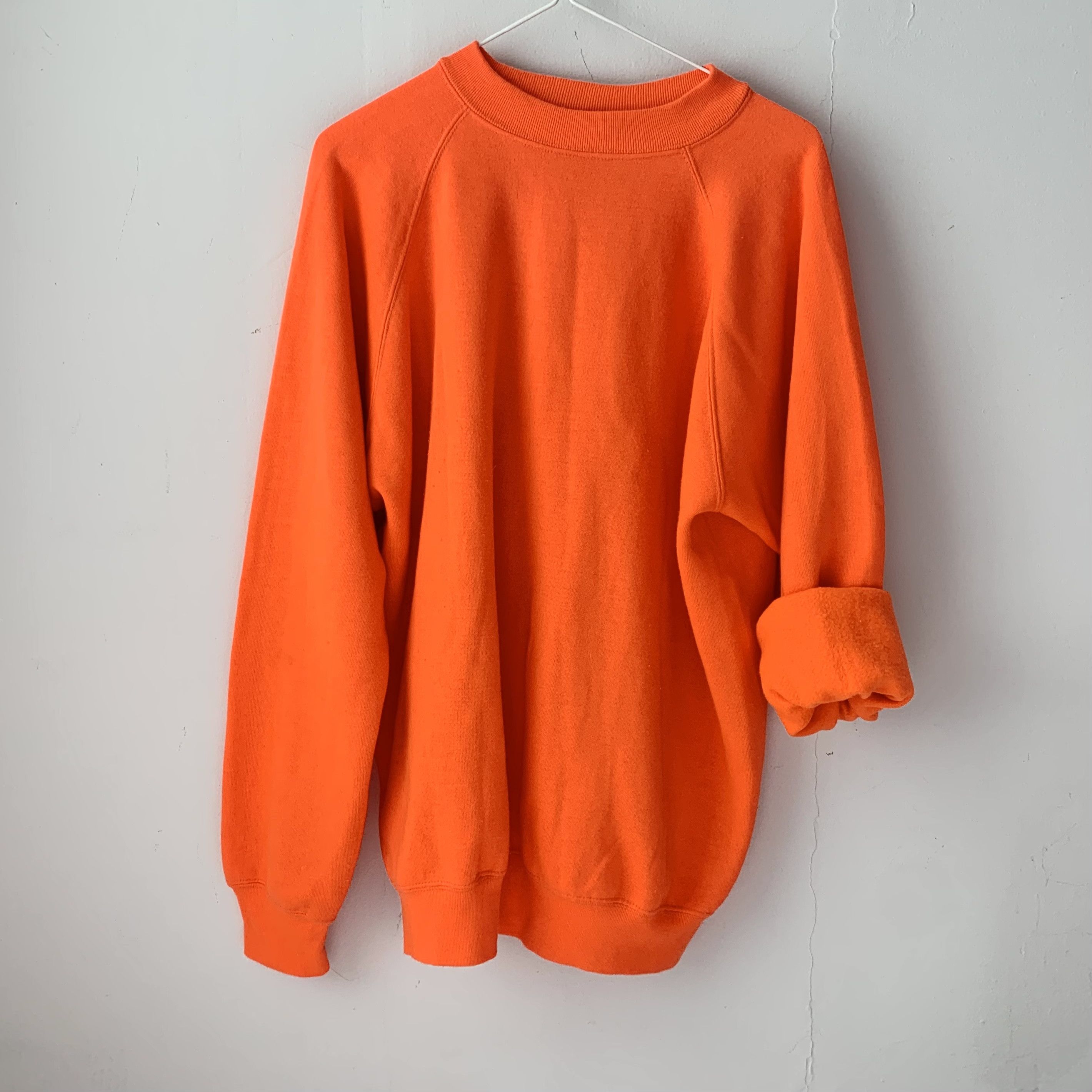 Other vintage 70s (60s?) lightweight hunter orange sweatshirt Size US L / EU 52-54 / 3 - 5 Thumbnail