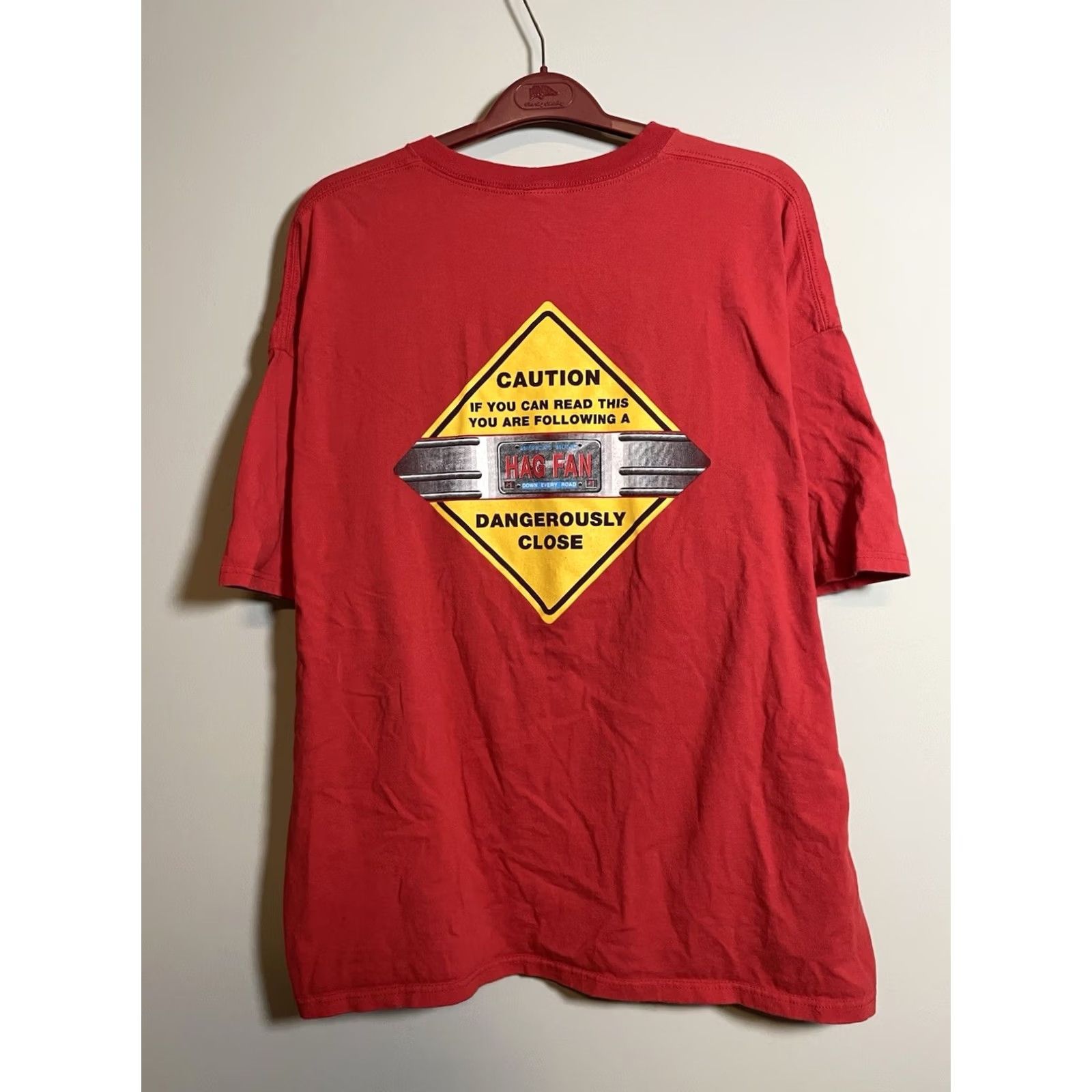 Delta VINTAGE Merle Haggard Motorcycle Cowboy Men's Red T-Shirt XL Graphic Delta Pro Weight 2000-2009 S/S Size US XL / EU 56 / 4 - 6 Thumbnail