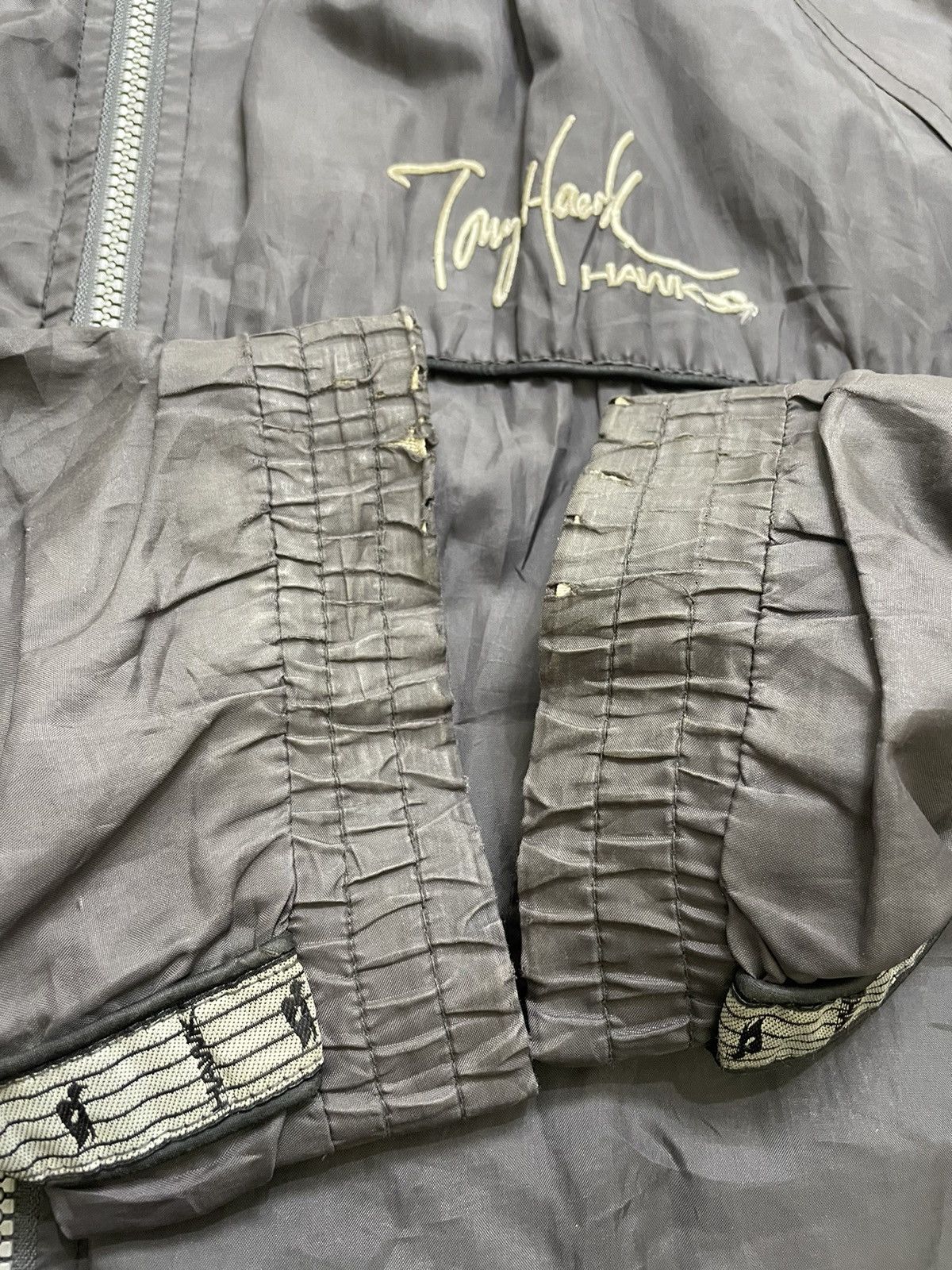 Tony Hawk Vtg Skateboarding Tony Hawk Side Tape Light Jacket Size US L / EU 52-54 / 3 - 6 Thumbnail