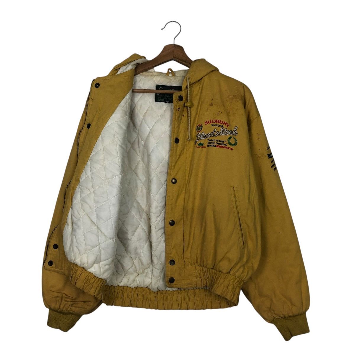 Japanese Brand 🔥VINTAGE HOODIE BOMBER JACKET BLOOD STOCK ISSEY MIYAKE Size US M / EU 48-50 / 2 - 14 Thumbnail