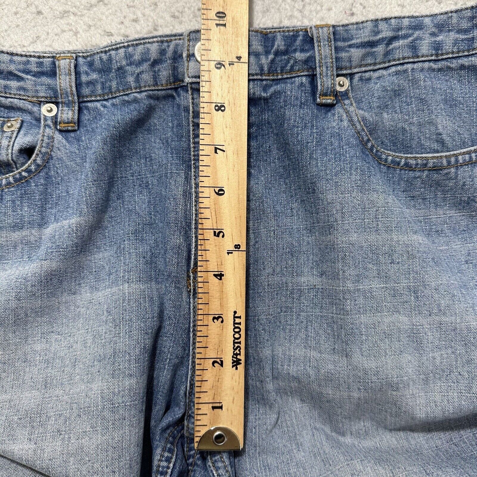 Loft Ann Taylor LOFT 8 Straight Leg Denim Jeans Light Blue 32x26 Size 30" / US 8 / IT 44 - 12 Thumbnail