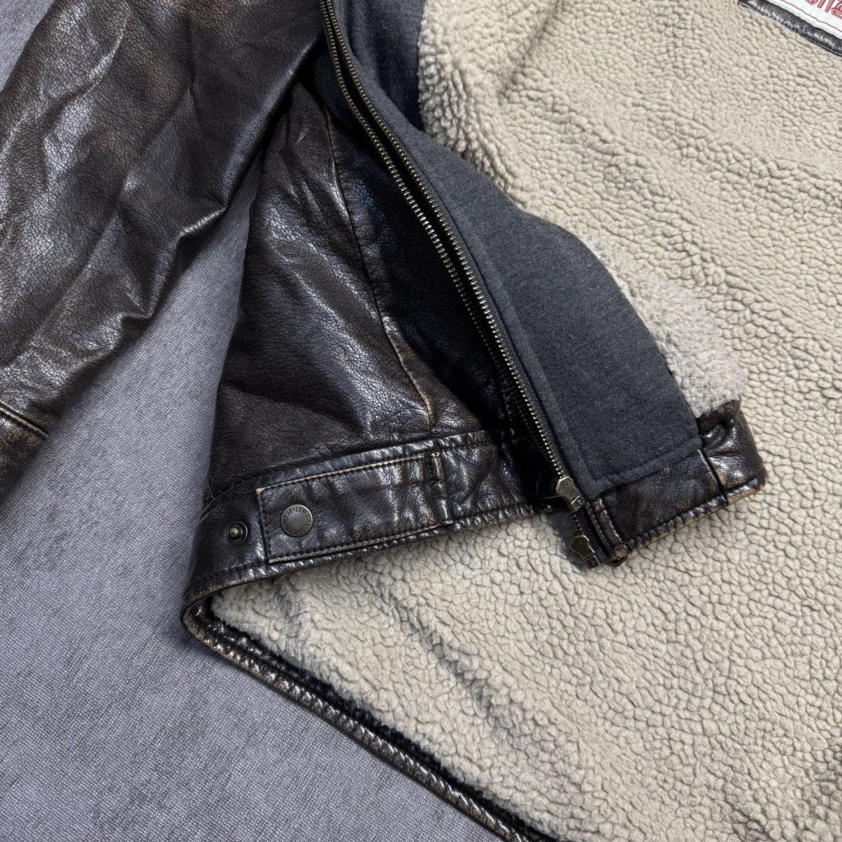 Levi's × Vintage Vintage Levi’s Distressed Faux Leather Hooded Jacket Size US M / EU 48-50 / 2 - 9 Thumbnail