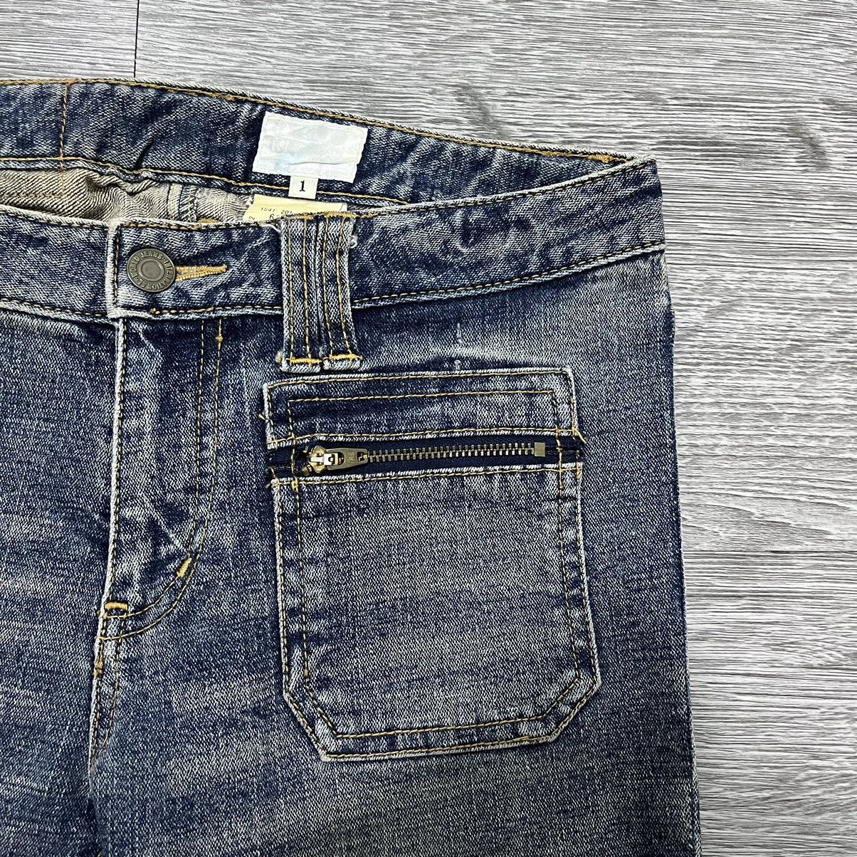 If Six Was Nine × Japanese Brand × Le Grande Bleu (L.G.B.) FLARE Takeo Kikuchi Flear Denim Pant Stretch Size US 28 / EU 44 - 4 Thumbnail
