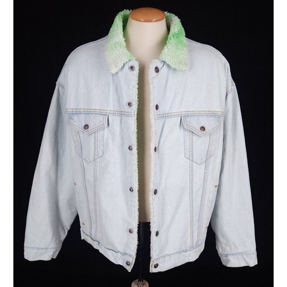 NOTSONORMAL NotSoNormal Look Inside Faux Shearling Denim Jacket XL Mens Size US XL / EU 56 / 4 - 2 Thumbnail