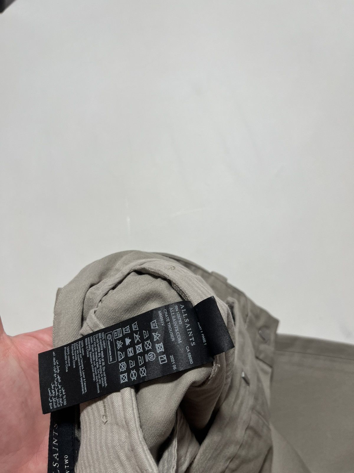 Allsaints ALLSAINTS vista wide tapered fit pants japanese style Size US 32 / EU 48 - 7 Thumbnail