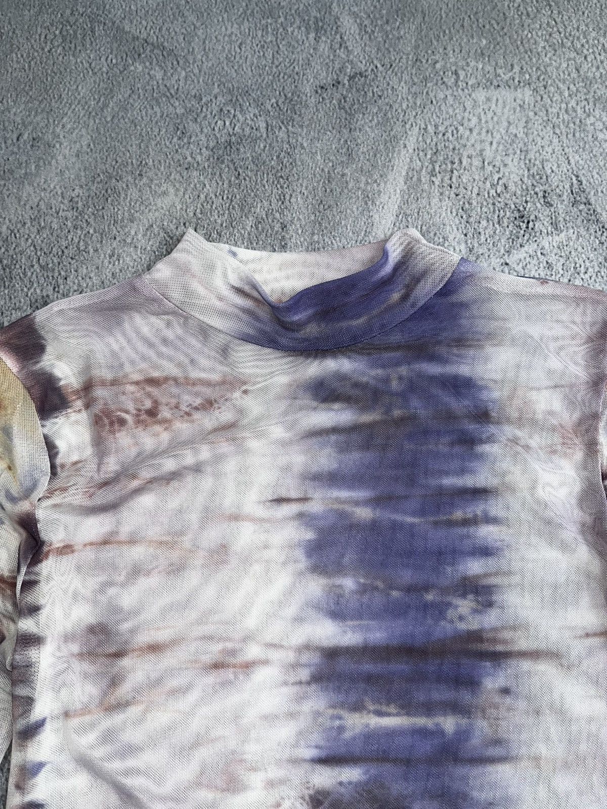 Vintage Vintage Y2K mesh abstract all over long sleeve waves Size M / US 6-8 / IT 42-44 - 5 Thumbnail