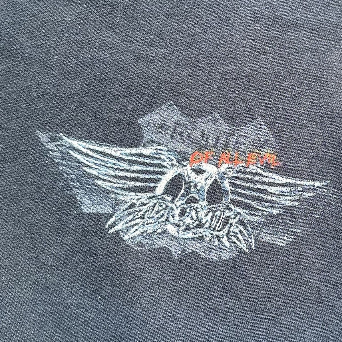 Band Tees Vintage Aerosmith Band Tee Shirt Y2K Route Of All Evil Tour Size US L / EU 52-54 / 3 - 3 Thumbnail