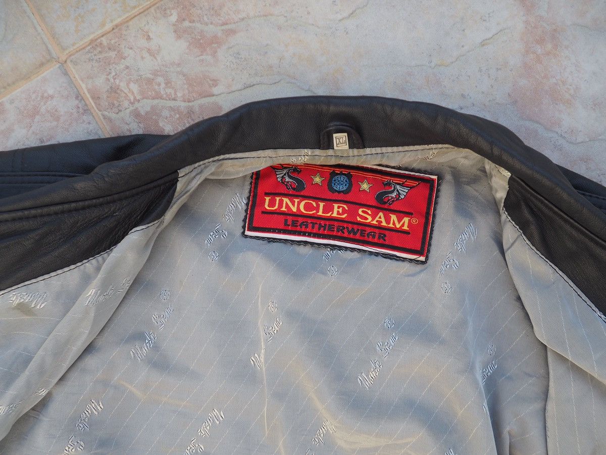 Other Uncle Sam vintage leather biker jacket, Dragon Collection Size US XL / EU 56 / 4 - 7 Thumbnail