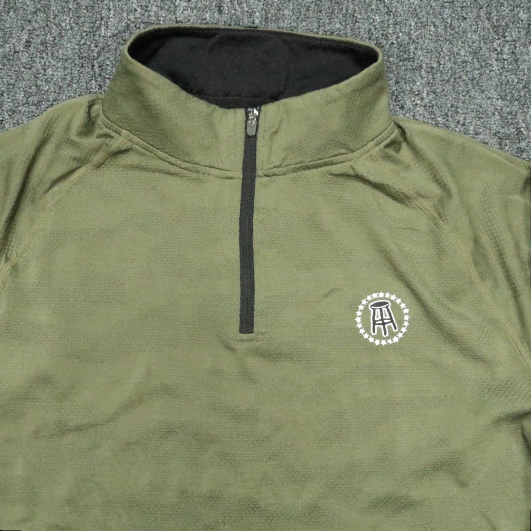 Vintage UNRL Pullover Mens Small Green Performance Quarter Zip Barstool Sports Shirt Size US S / EU 44-46 / 1 - 2 Thumbnail