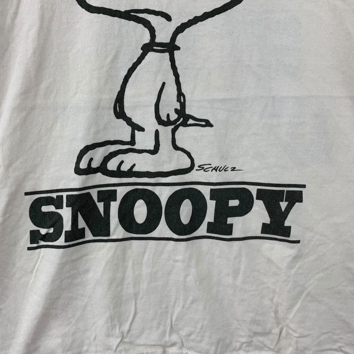 Vintage Vintage SNOOPY PEANUTS COMIC Bad Hair Day Tee Shirt Top Size S / US 4 / IT 40 - 4 Thumbnail