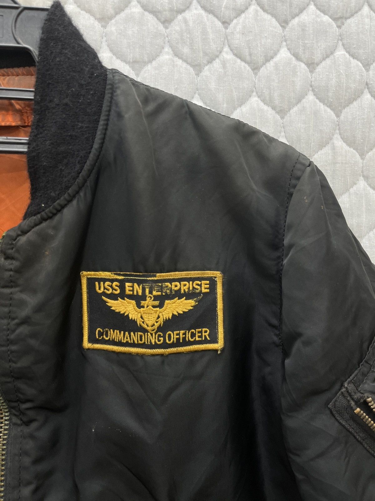 Vintage 🔥🔥🔥STEALS VTG USS ENTERPRISE COMANDING OFFICER MA1 JACKET Size US M / EU 48-50 / 2 - 5 Thumbnail