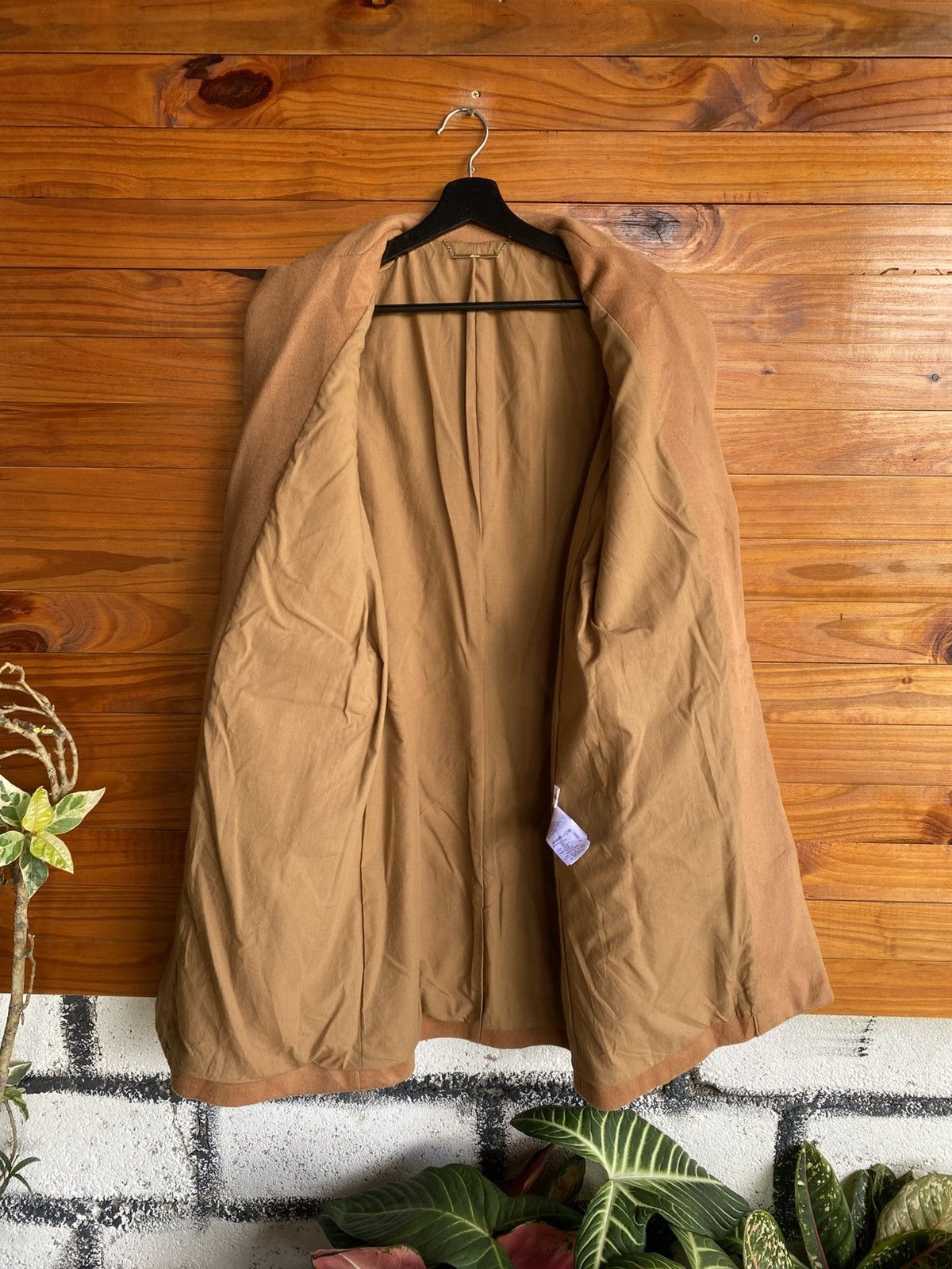 Japanese Brand Mila Owen Camel Wool Blend Tailored Coat | Japanese Fashion Size S / US 4 / IT 40 - 8 Thumbnail