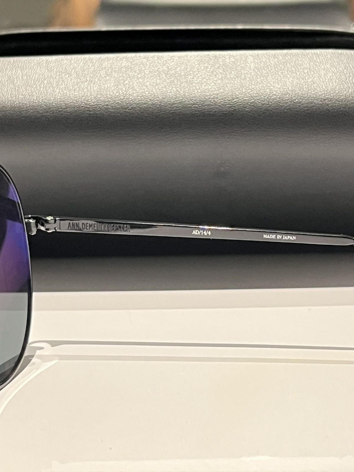 Ann Demeulemeester × Linda Farrow Black Aviator Sunglasses Size ONE SIZE - 6 Thumbnail