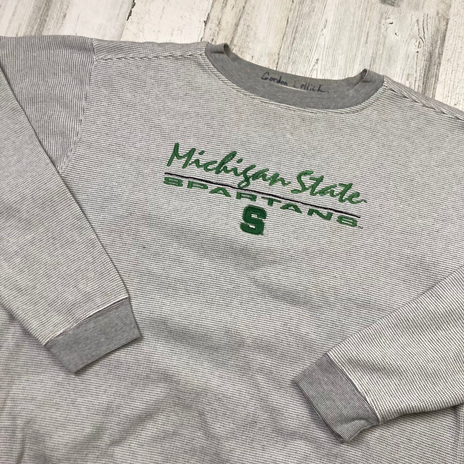 Pro Edge × Vintage Vintage Michigan State Crewneck Sweatshirt Size US M / EU 48-50 / 2 - 2 Thumbnail