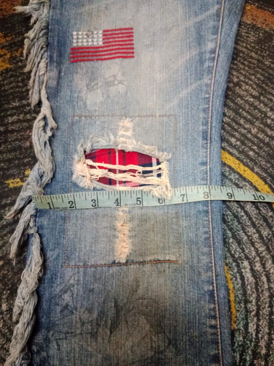 If Six Was Nine × Japanese Brand Lust distressed patches jeans Size 34" / US 12 / IT 48 - 11 Thumbnail