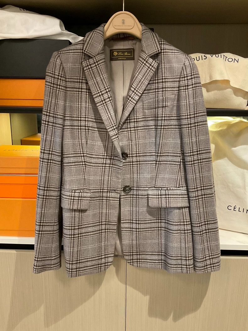 Loro Piana LORO PIANA Cashmere checkered suit Size XS / US 0-2 / IT 36-38 - 1 Thumbnail