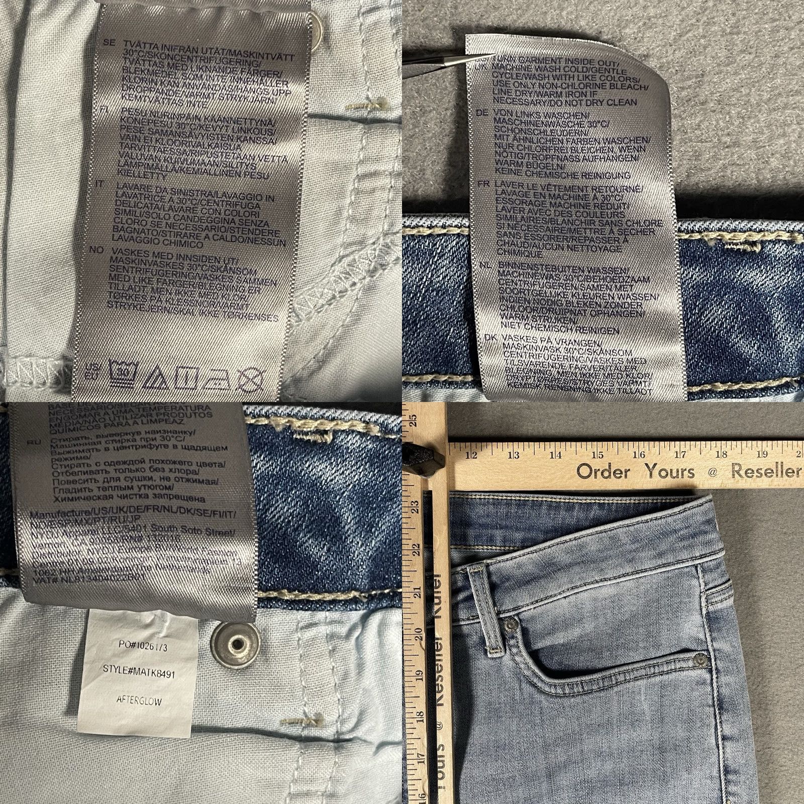 NYDJ NYDJ Jeans Flared Light Wash Size 14 Lift Tuck Technology Afterglow Cotton Blend Women Light blue Size 36" / US 14 / IT 50 - 8 Thumbnail