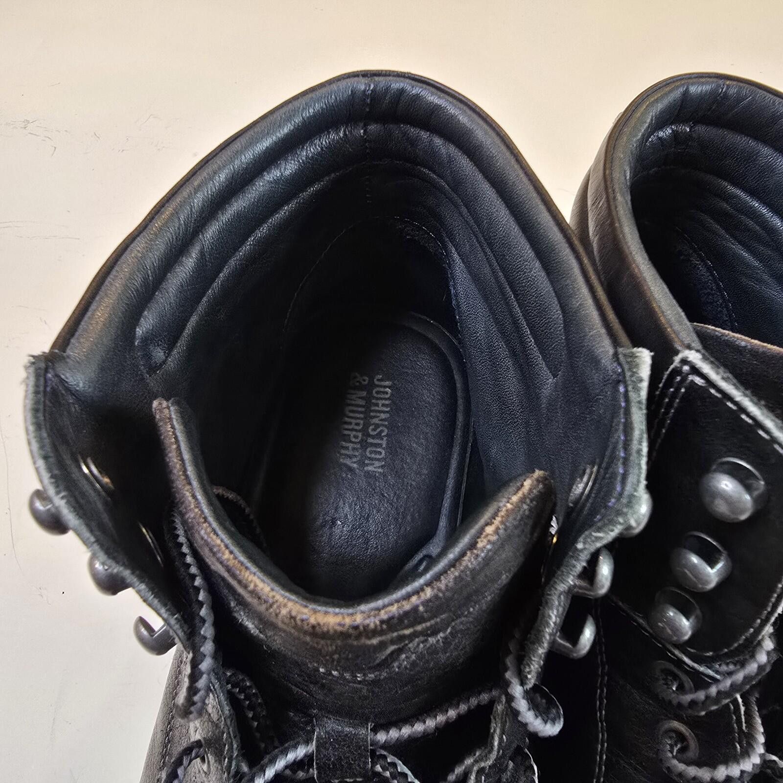 Johnston & Murphy Johnston & Murphy Men Black Barrett Cap Boot 20-7641 Size 9M Size US 9 / EU 42 - 5 Thumbnail