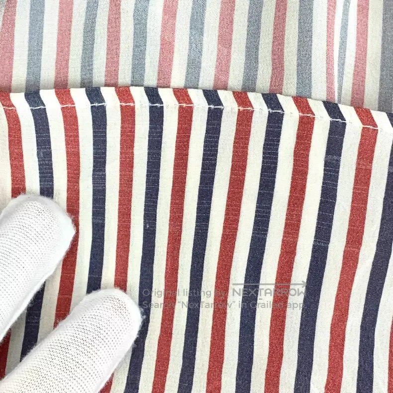 Thom Browne Thom Browne Dark Blue Classic Logo Fringe Cotton Casual Pl Size 25" / US 0 / IT 36 - 8 Thumbnail