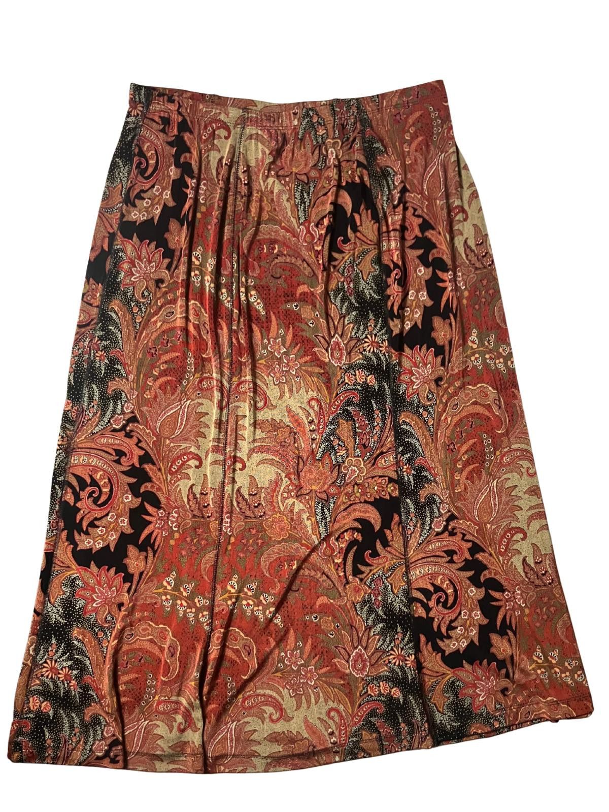 Coldwater Creek Coldwater Creek 2-Piece Paisley Jacket & Skirt Set PXL Size M / US 6-8 / IT 42-44 - 10 Thumbnail
