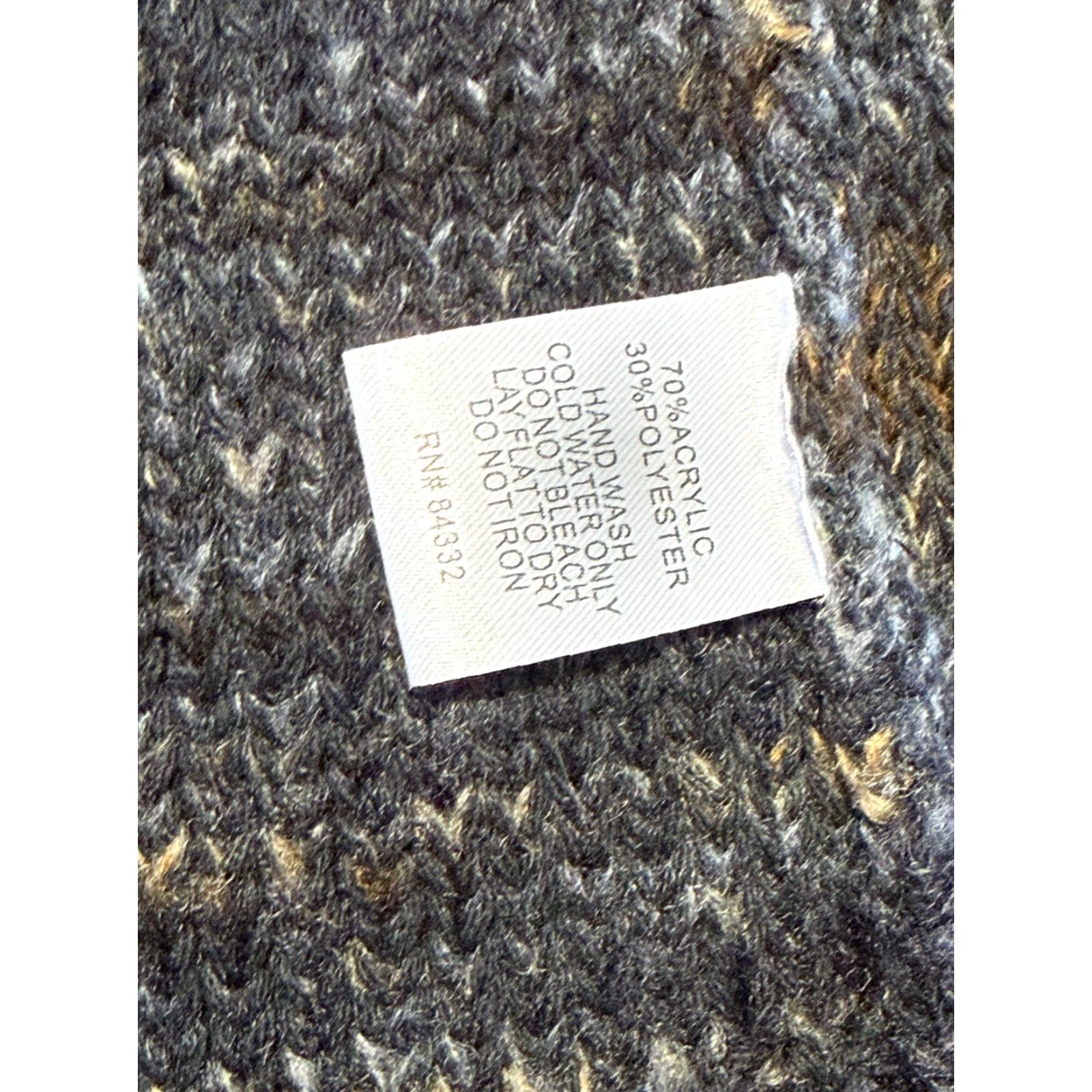 Vintage Sisters Sweater Cardigan Womens Medium Black White Brown Open Long Sleeve Knit Open Casual Fall Winter Spring Summer Regular Brand Sisters Mens Girls Size M / US 6-8 / IT 42-44 - 6 Thumbnail