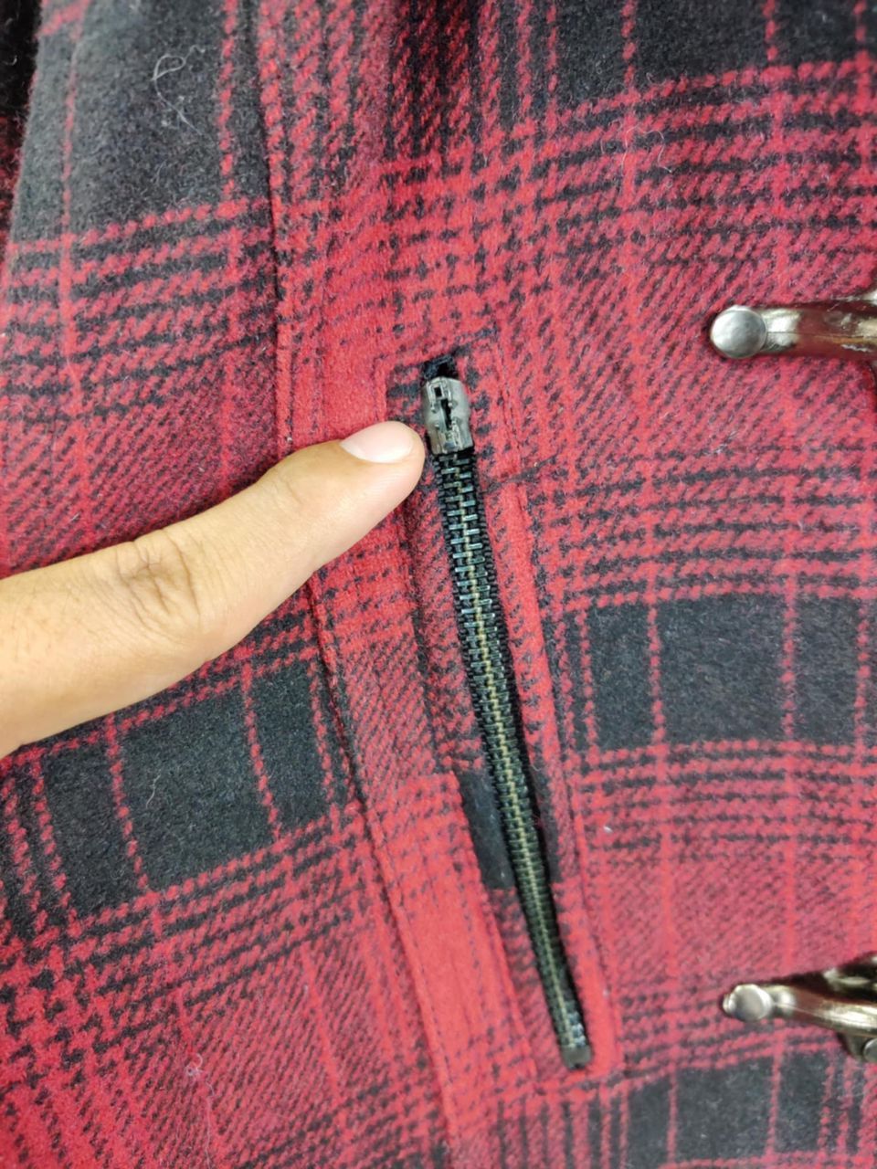 BERNINGS SHO Vintage Berning Sho Plaid Fireman Wool Parka Fishtail Jacket Size US M / EU 48-50 / 2 - 10 Thumbnail