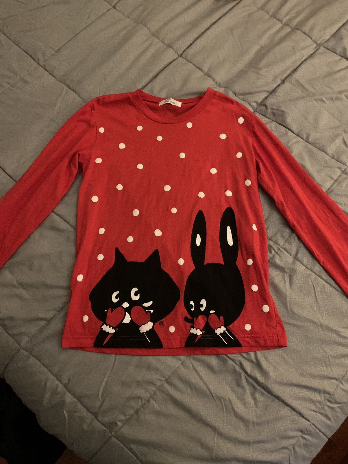 image of Ne Net Long Sleeve in Red, Men's (Size Large)