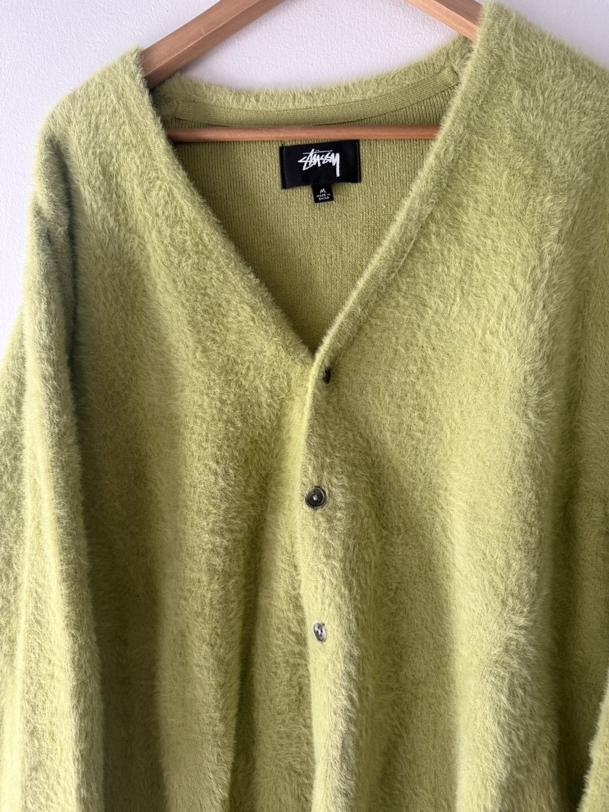 Stussy Stussy shaggy cardigan green Size US M / EU 48-50 / 2 - 3 Thumbnail
