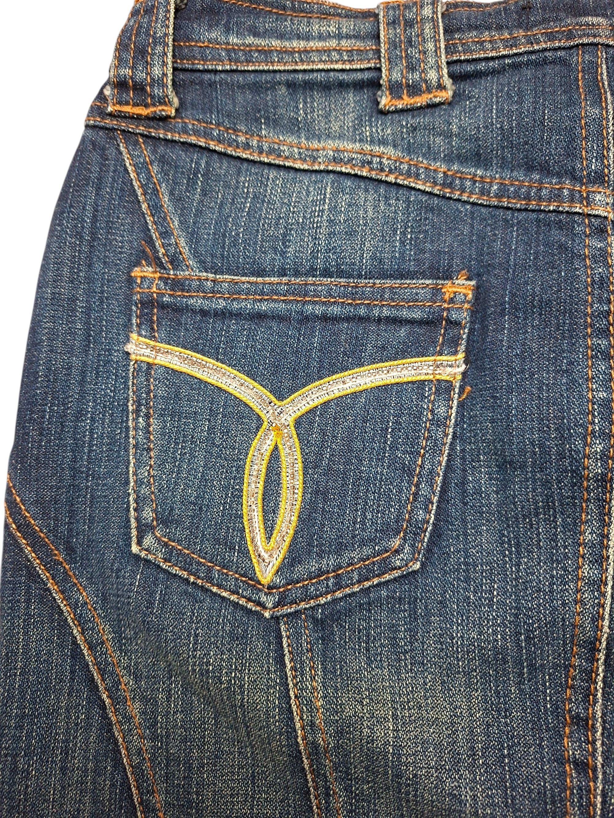 Versace Jeans Couture VTG 00s Versace Jeans Couture VJC Denim Skirt Archive Size 30" / US 8 / IT 44 - 3 Thumbnail