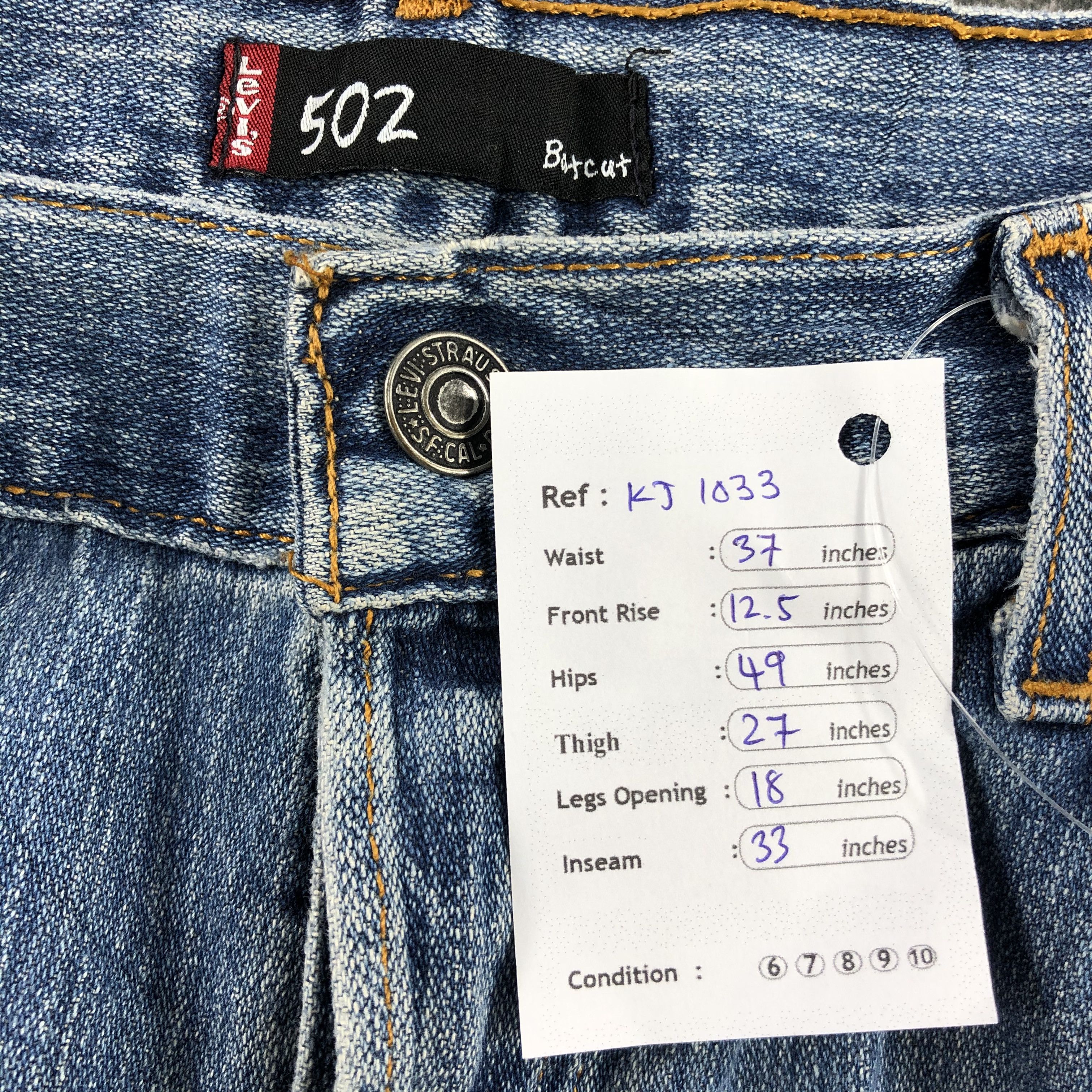 Levi's Vintage Levis 502 Jeans Flare Denim KJ1033 Size US 36 / EU 52 - 16 Thumbnail