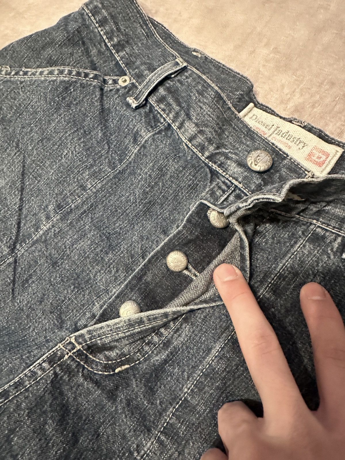 If Six Was Nine × Japanese Brand × Le Grande Bleu (L.G.B.) Vintage Opium LGB IfSixWasNine Style Diesel Denim Jeans Size US 30 / EU 46 - 5 Thumbnail