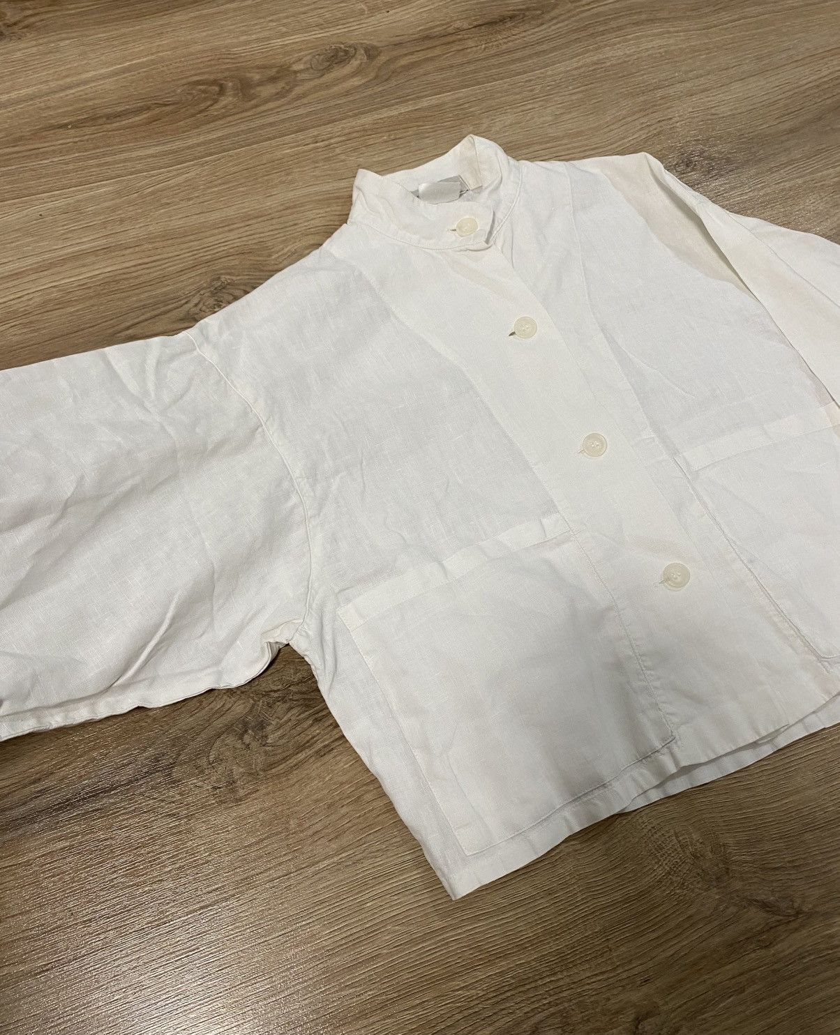 Ivan Grundahl Ivan Grundahl Linea S White Milk Oversized Linen shirt Size M / US 6-8 / IT 42-44 - 3 Thumbnail