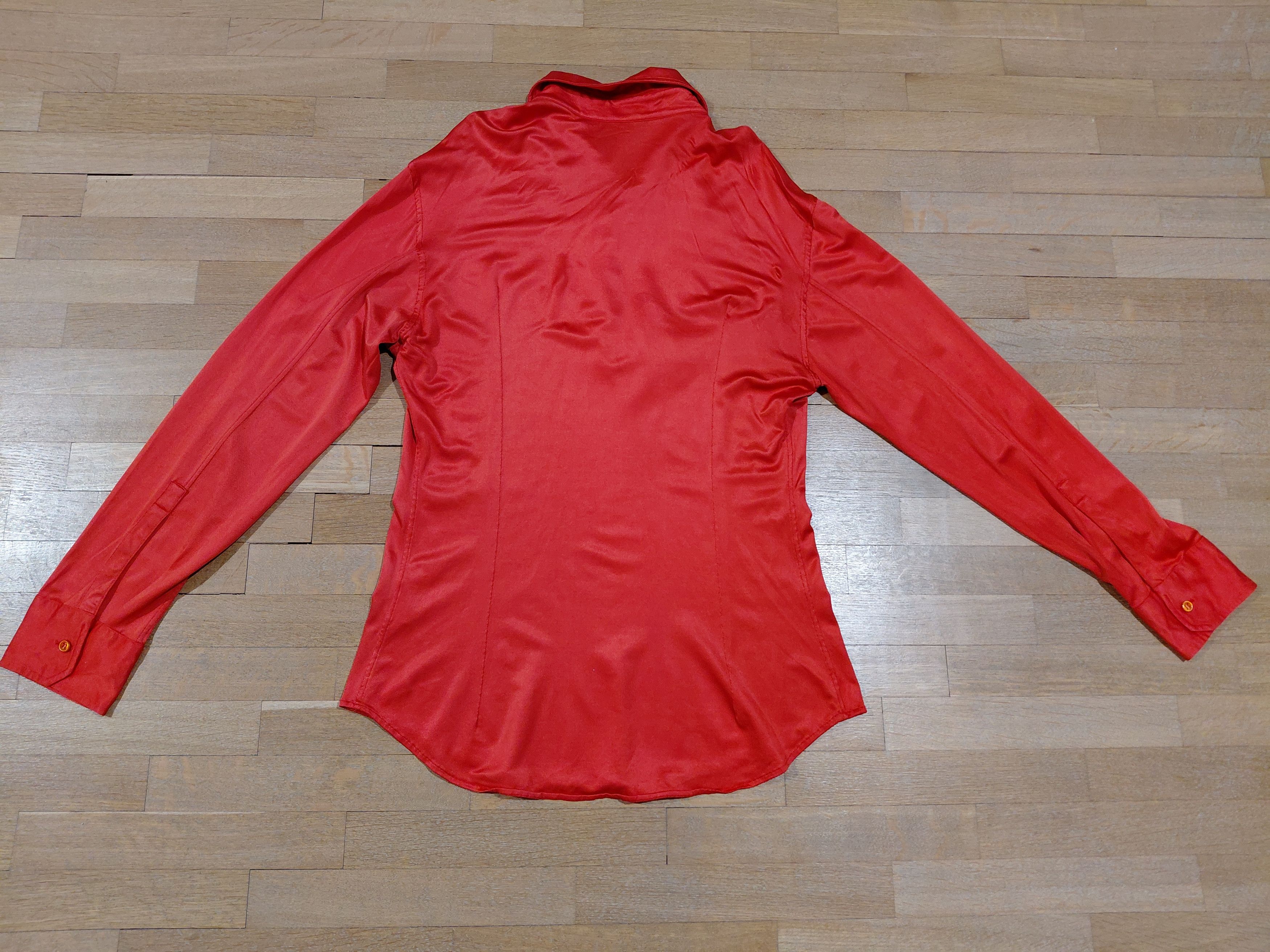 Yves Saint Laurent Yves Saint Laurent Vintage Women's Dagger Collar Shirt Satin Size L / US 10 / IT 46 - 8 Thumbnail