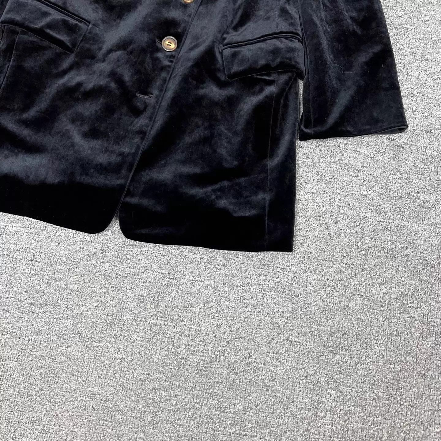 Brunello Cucinelli Brunello Cucinelli BC black velvet casual blazer Size XS / US 0-2 / IT 36-38 - 4 Thumbnail
