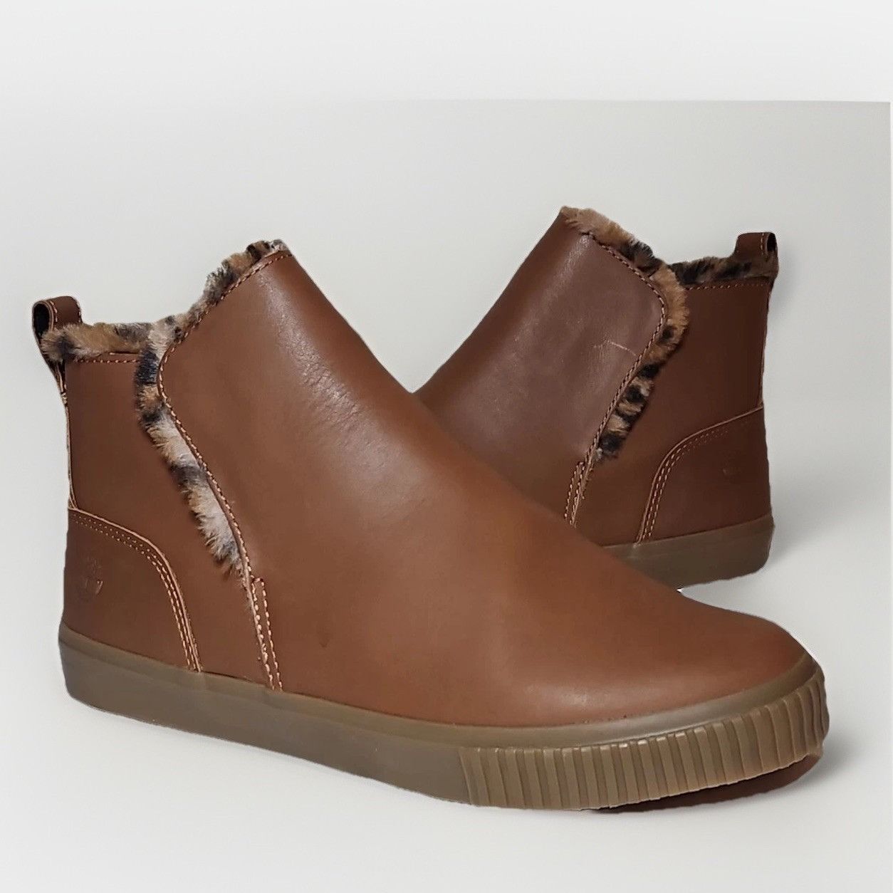 Timberland Timberland Leather Ankle Boot Womens 9 Skyla Bay Brown Faux Size US 9 / IT 39 - 1 Thumbnail