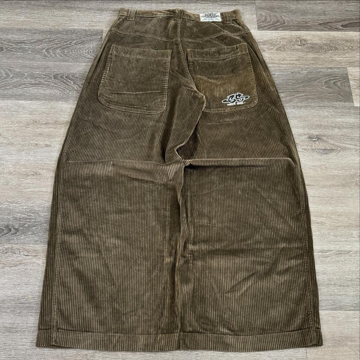 JNCO × Vintage Rare Vintage Y2K Garment stage jumbo corduroy chocolate brow Size US 34 / EU 50 - 1 Thumbnail