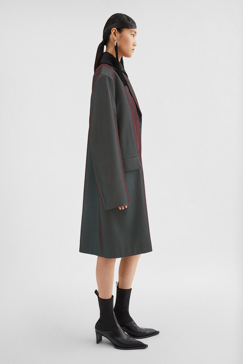 Jil Sander o1loc1c0426 Tailored Coat in Charcoal Grey Size XL / US 12-14 / IT 48-50 - 3 Thumbnail