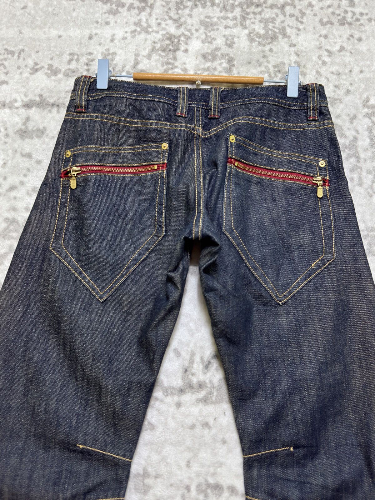 PPFM Vintage PPFM Curved Leg Banana Cut Zipper Punk Jeans Size US 30 / EU 46 - 9 Thumbnail