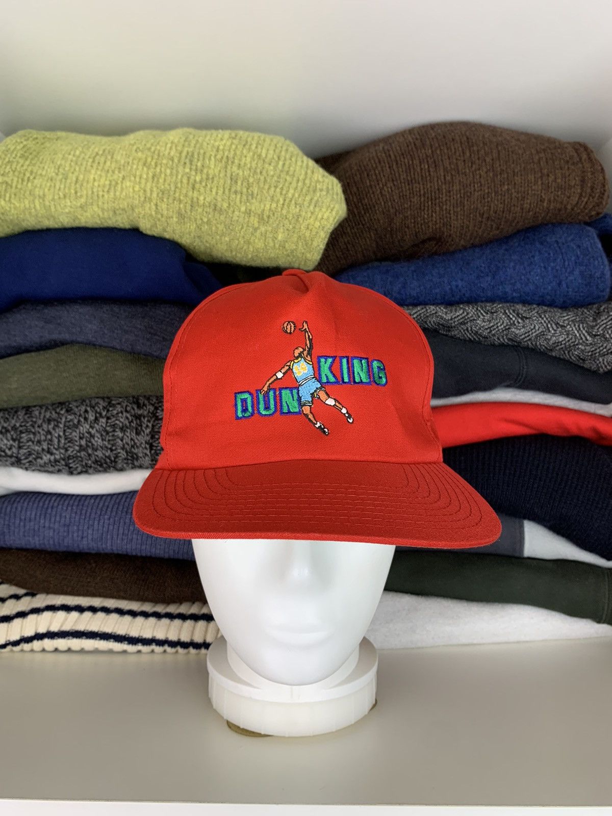 Vintage Vintage 90s Dunking Basketball Big Logo Cap Hat Size ONE SIZE - 1 Thumbnail