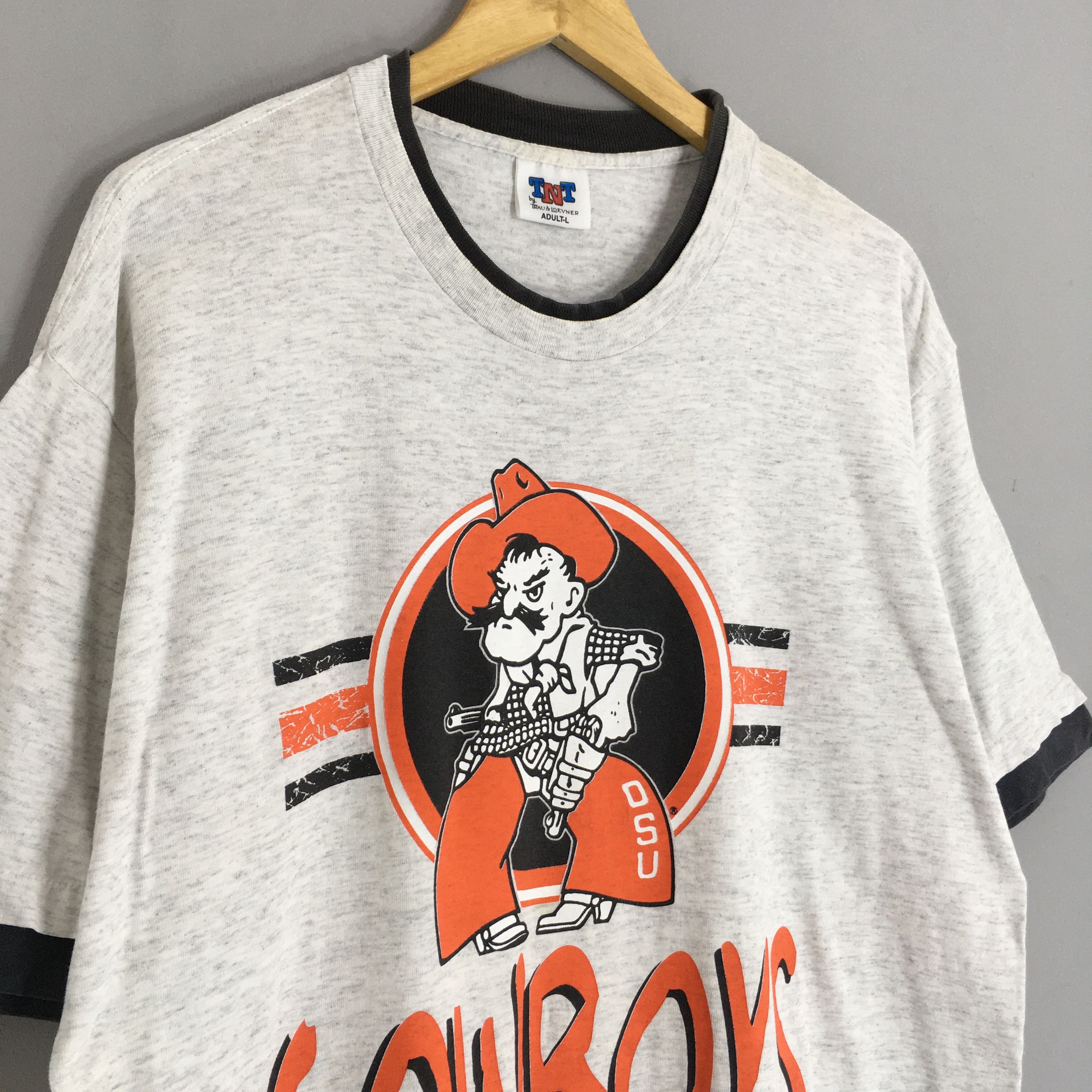 NCAA Vintage 90s Oklahoma State Cowboys NCAA T Shirt Large Size US L / EU 52-54 / 3 - 3 Thumbnail