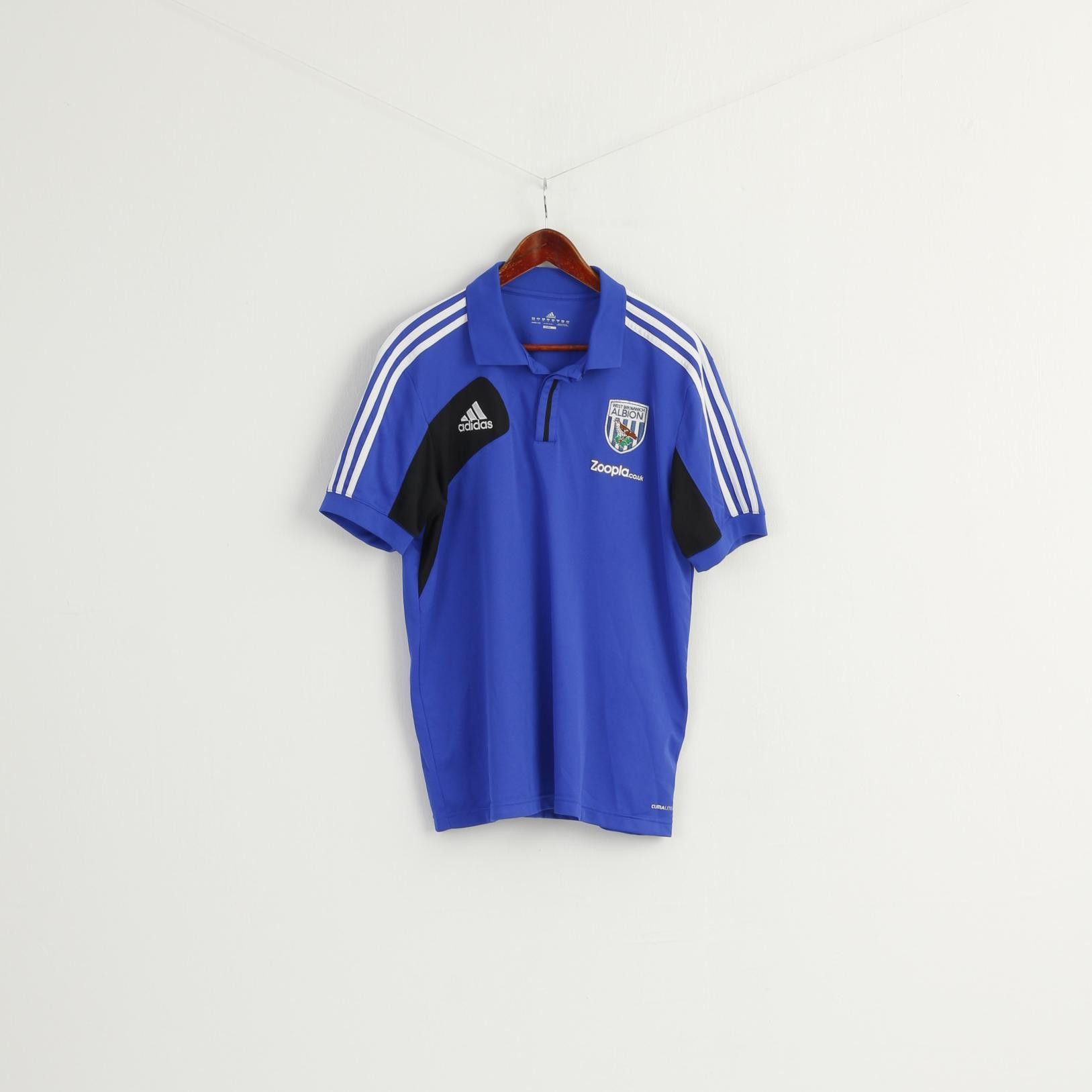 Adidas Adidas Men L Polo Shirt Blue West Bromwich Albion 7921 Size US L / EU 52-54 / 3 - 1 Thumbnail