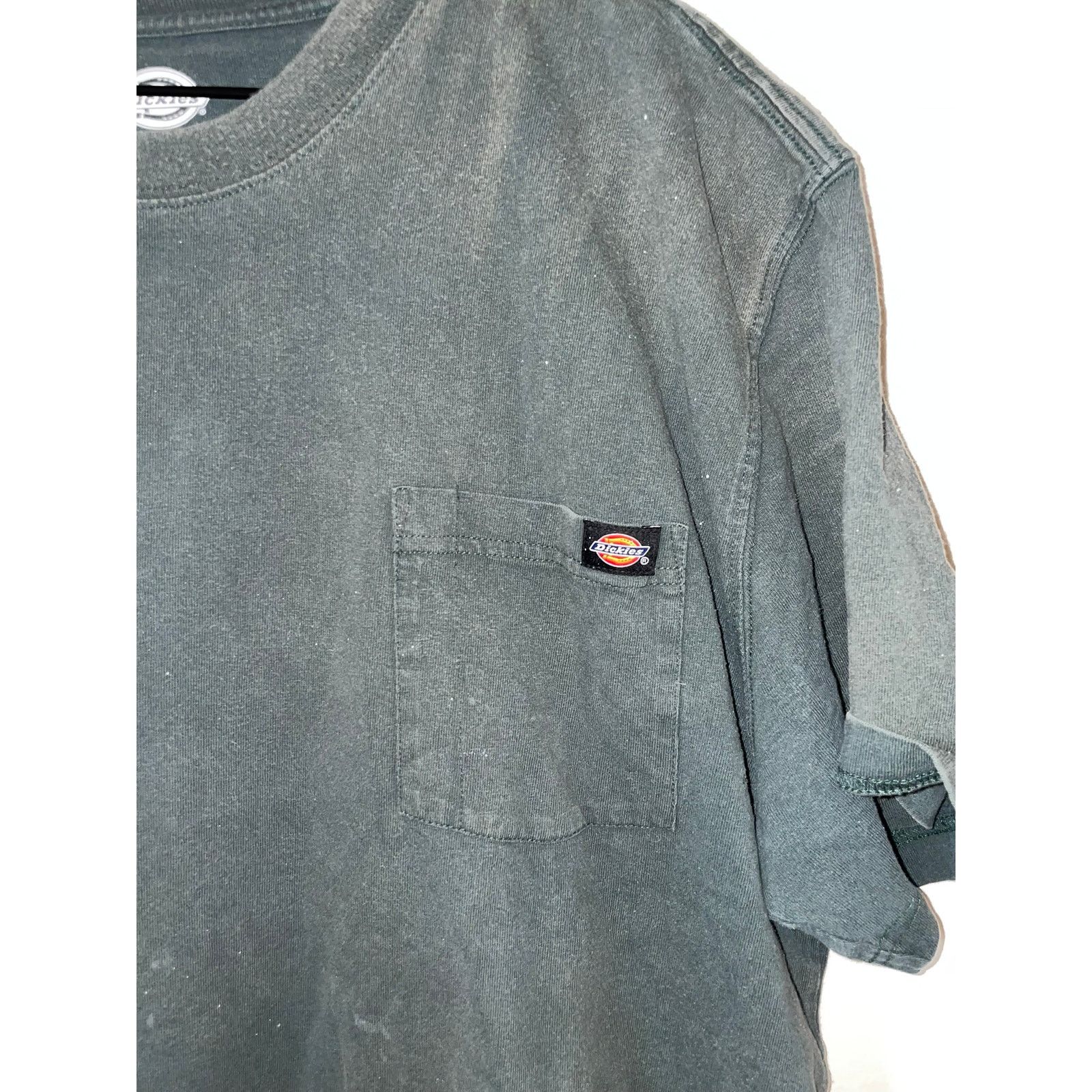 Dickies Dickies Green Front Pocket Blank Work Shirt Tee XL X-Large Size US XL / EU 56 / 4 - 2 Thumbnail