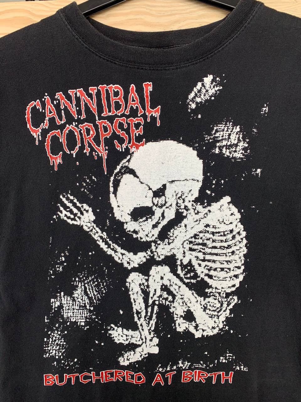 Band Tees × Vintage 90s Cannibal Corpse Butchered at Birth Embroidered Bootleg Size US M / EU 48-50 / 2 - 3 Thumbnail
