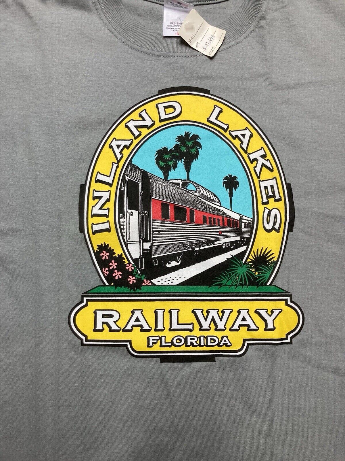 Anvil × Vintage NEW vintage graphic t shirt inland lakes railway florida L Size US L / EU 52-54 / 3 - 2 Thumbnail