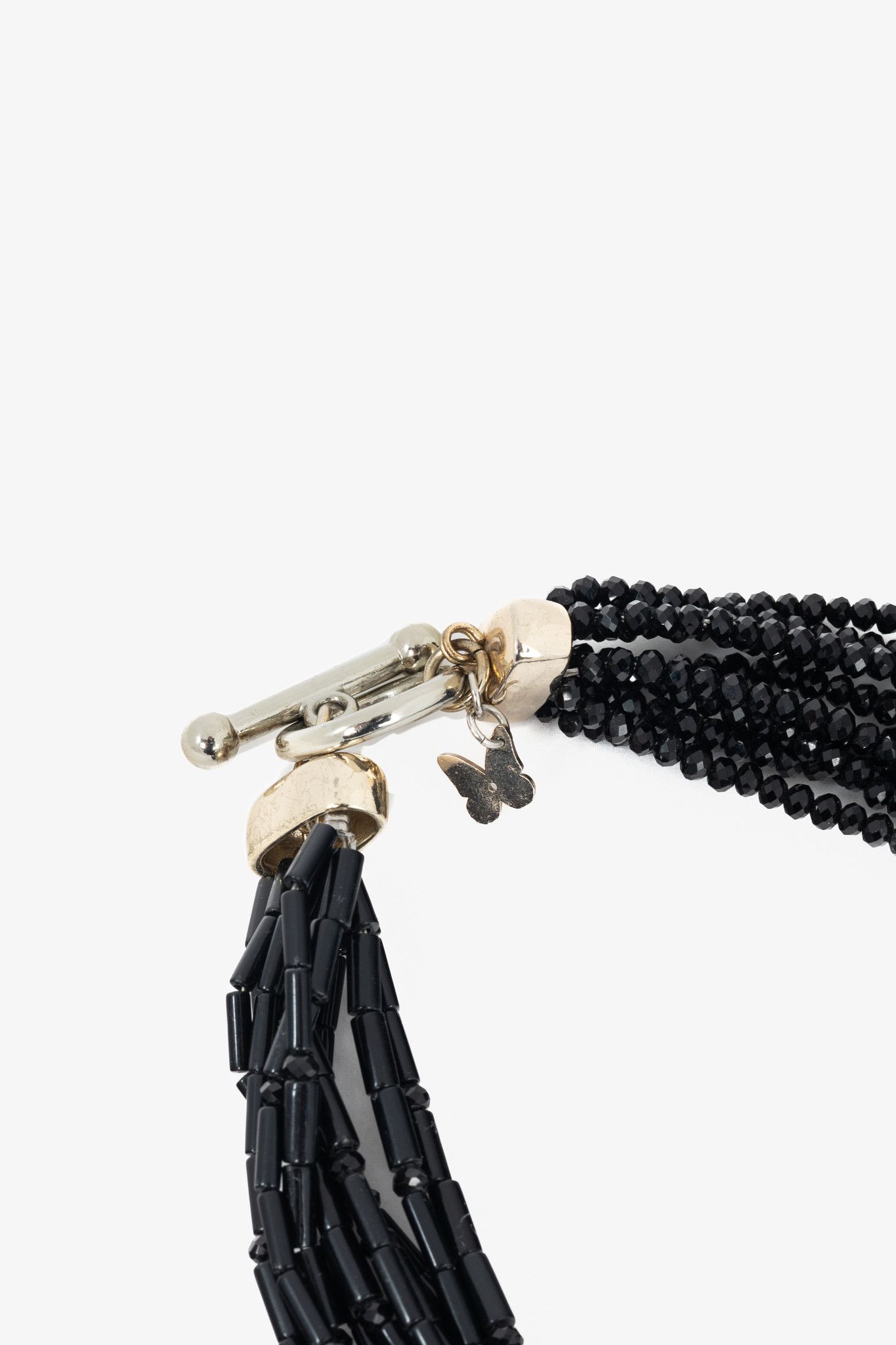 Weekend Max Mara Weekend Max Mara Black Multistrand Beaded Necklace Size ONE SIZE - 3 Thumbnail