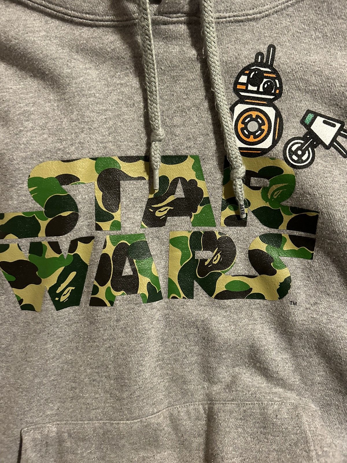 Bape Bape x Star Wars hoodie size medium Grailed