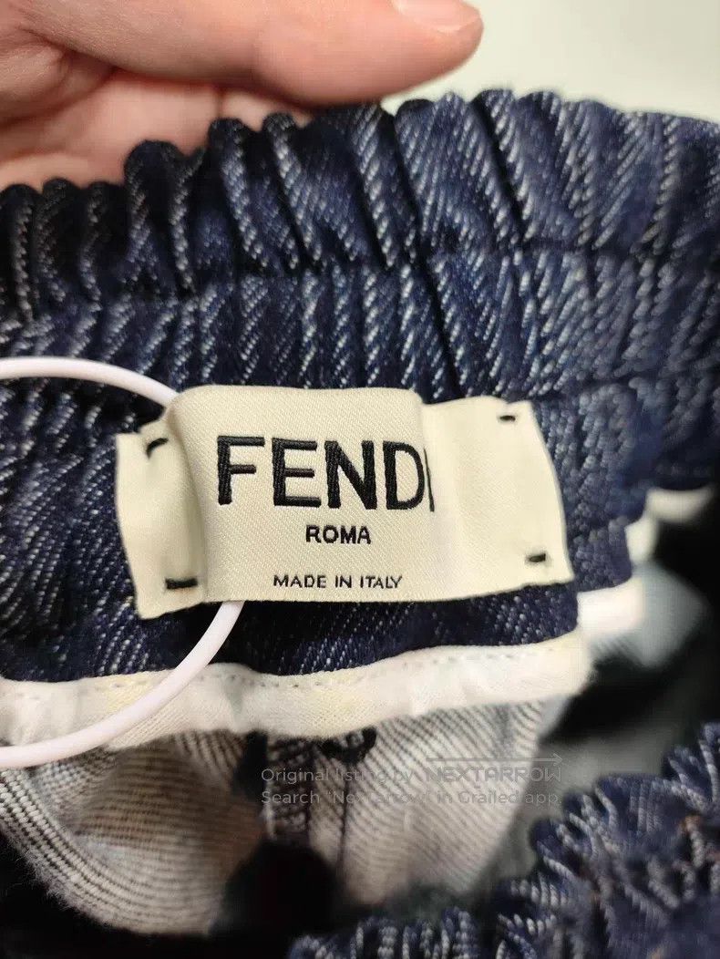 Fendi Fendi Vintage blue denim shorts with logo Size 24" / US 00 / IT 34 - 3 Thumbnail