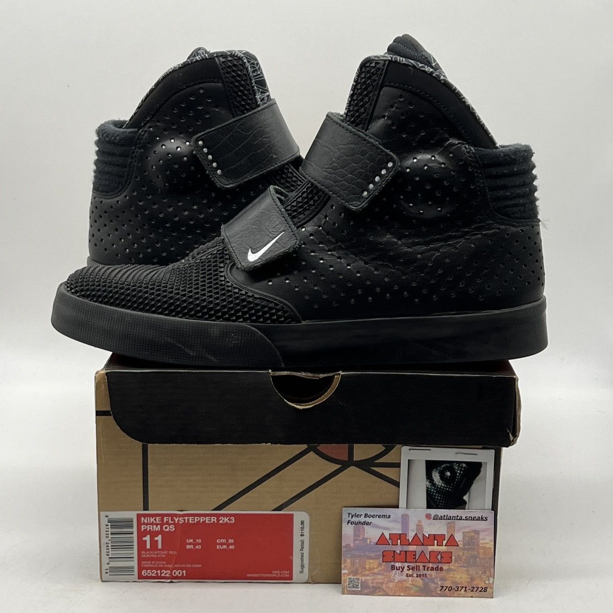 image of Nike Flystepper 2K3 Prm Black Shoes, Men's (Size 11)