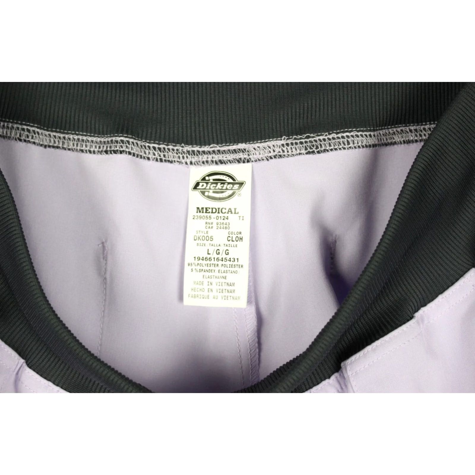 Dickies Dickies Women's Scrub Pants L x 30 Natural Rise Tapered Leg Pull On EDS Medical Purple Size 36" / US 14 / IT 50 - 4 Thumbnail