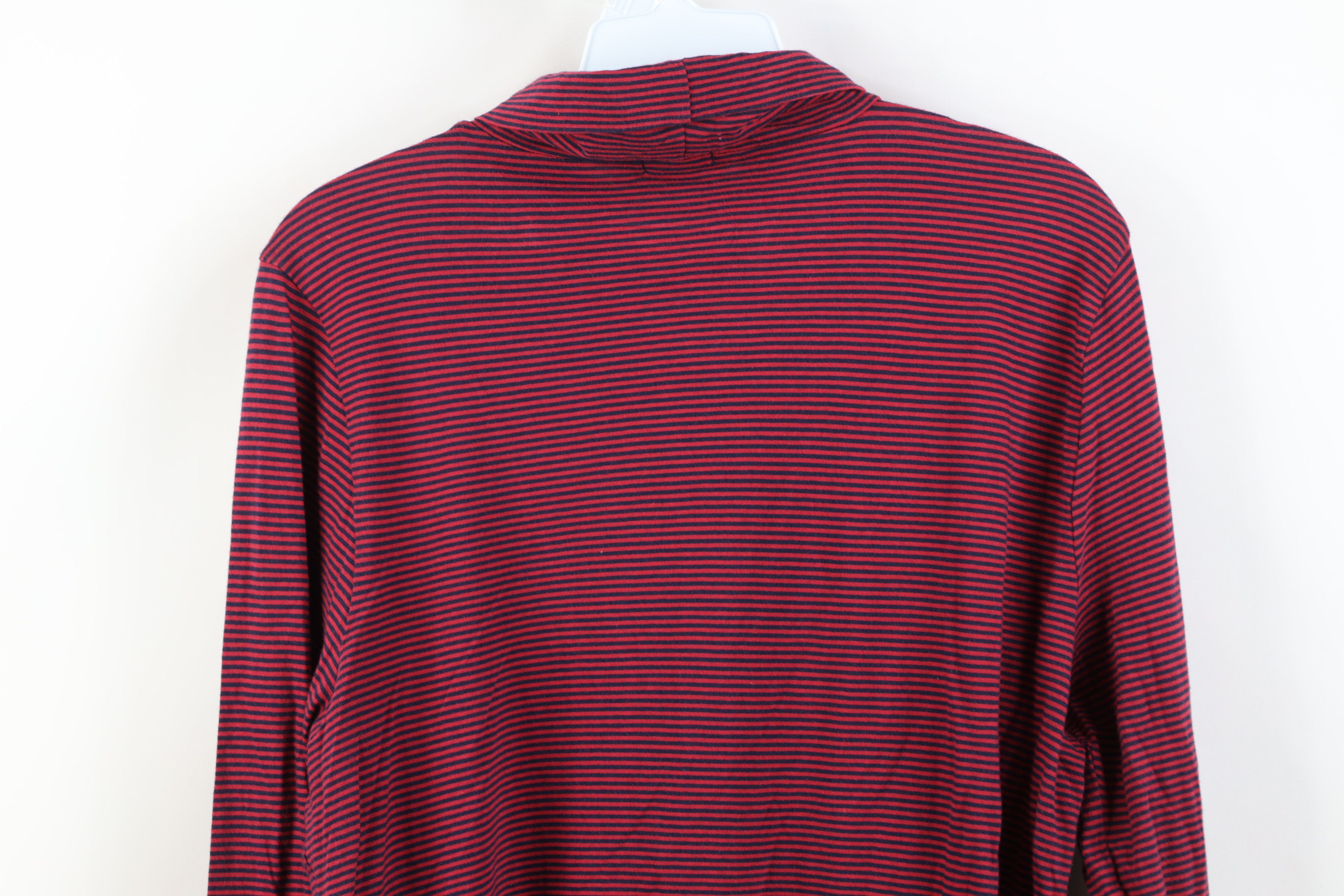 J.Crew Vintage Y2K J Crew Lightweight Turtleneck T-Shirt Red Size XL / US 12-14 / IT 48-50 - 9 Thumbnail